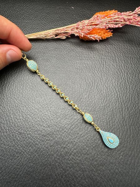 Özel Tasarım Diamond Tasarım Altın Yaldız Kaplama Gümüş Püskül