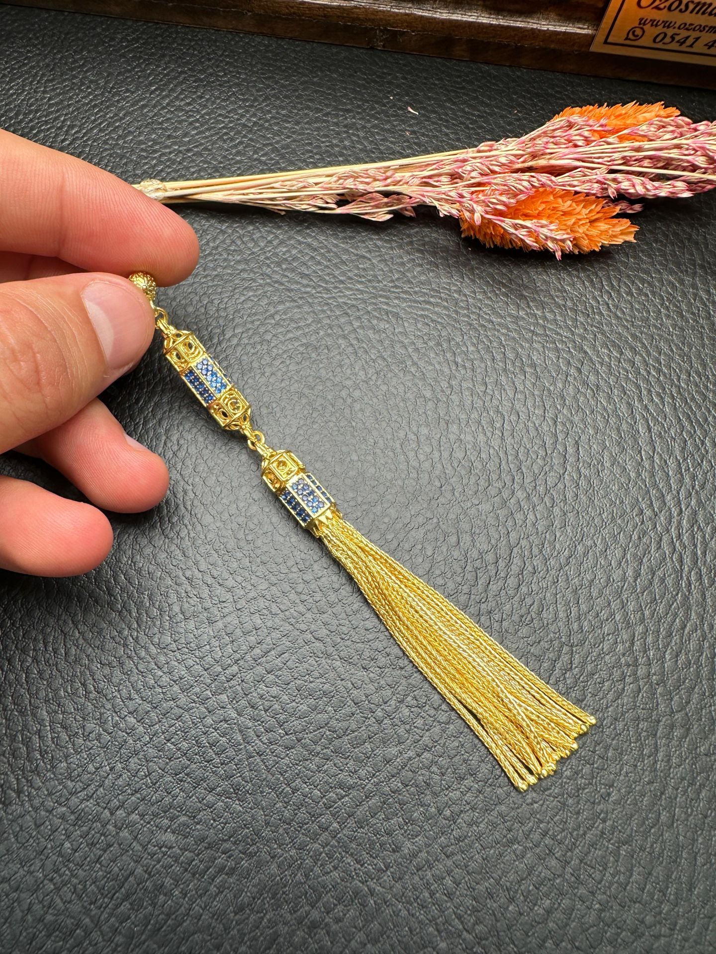 Özel Tasarım Diamond Tasarım Altın Yaldız Kaplama Gümüş Püskül