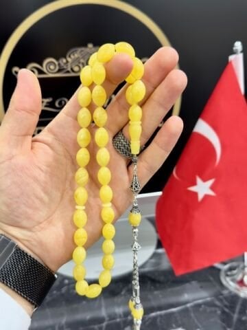Beyzi Model Baltık Damla Kehribar Tesbih