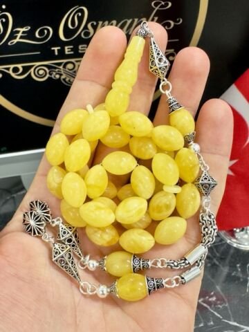 Beyzi Model Baltık Damla Kehribar Tesbih