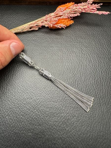 Özel Tasarım Diamond Tasarım Gümüş Püskül