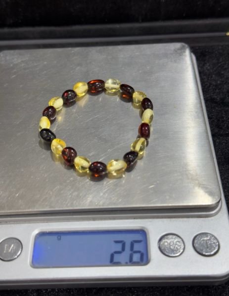 Damla Kehribar Bebek Bilekliği