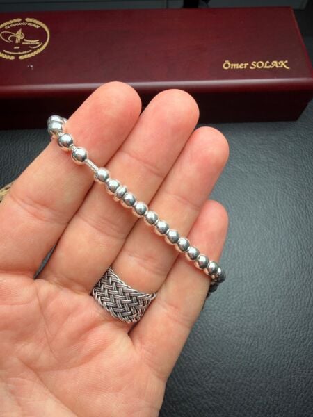 Küre Model 4 Parmak Küçük Boy Gümüş Tesbih