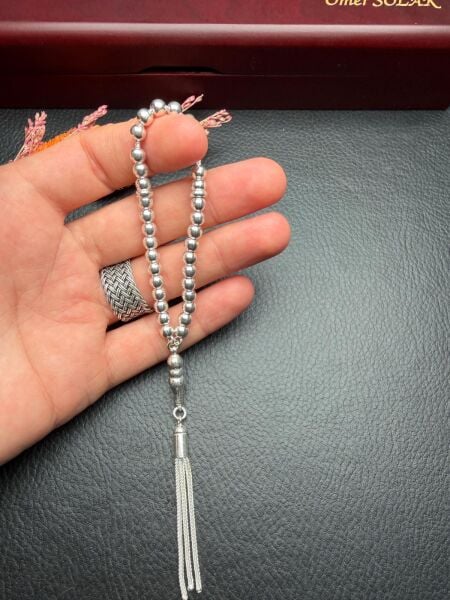 Küre Model 4 Parmak Küçük Boy Gümüş Tesbih