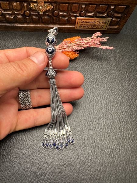 Özel Tasarım Mineli Gümüş Püskül