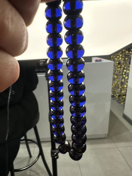 Basık Model  Ateş Kehribar Tesbih