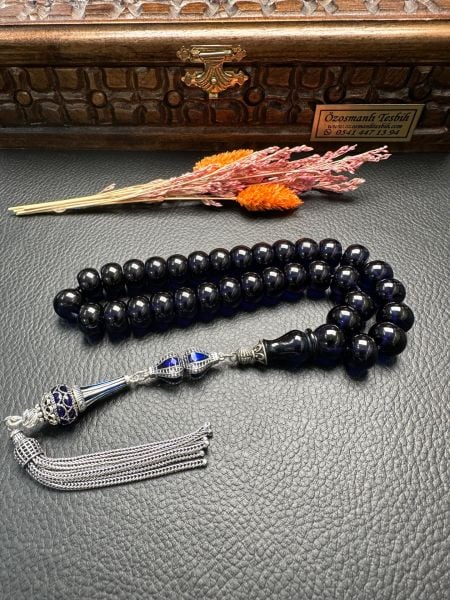 Basık Model  Ateş Kehribar Tesbih