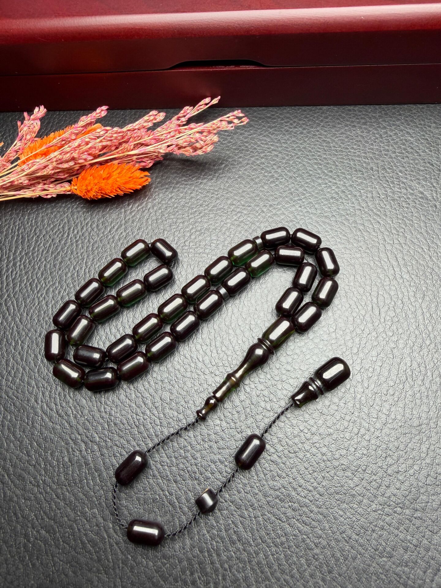 Kapsül Model Ateş Kehribar Tesbih