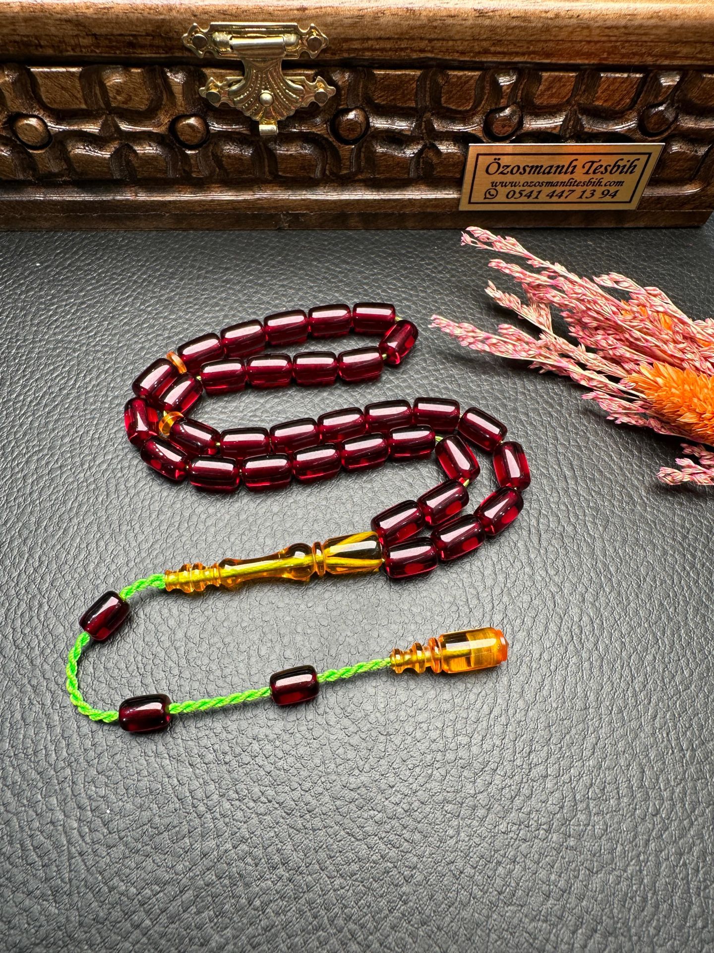 Kapsül Model Osmanlı Benzetme Ateş Kehribar Tesbih