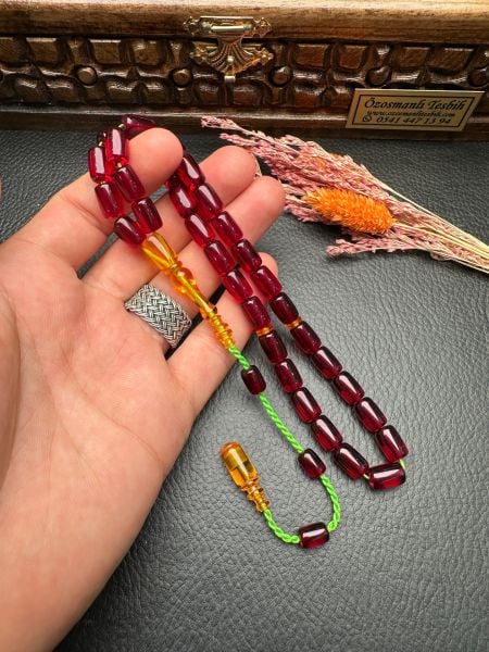 Kapsül Model Osmanlı Benzetme Ateş Kehribar Tesbih