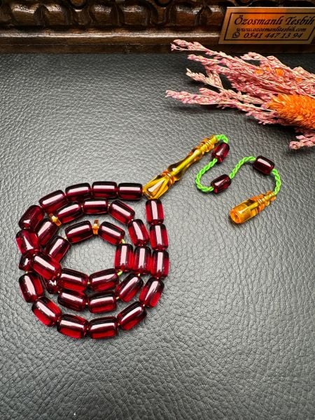 Kapsül Model Osmanlı Benzetme Ateş Kehribar Tesbih