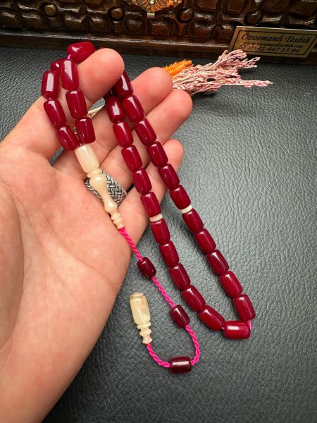 Kapsül Model Osmanlı Benzetme Sıkma Kehribar Tesbih