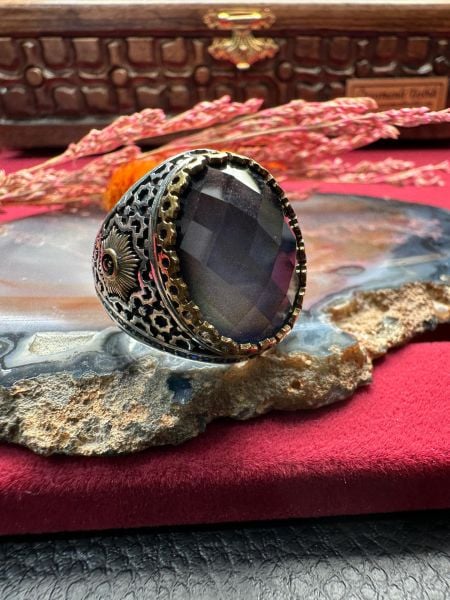 Özel Tasarım  His Taşı Gümüş Yüzük