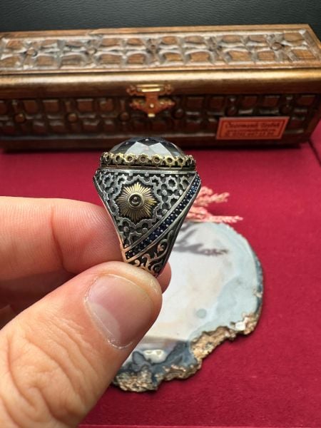 Özel Tasarım  His Taşı Gümüş Yüzük