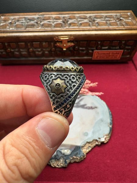 Özel Tasarım  His Taşı Gümüş Yüzük