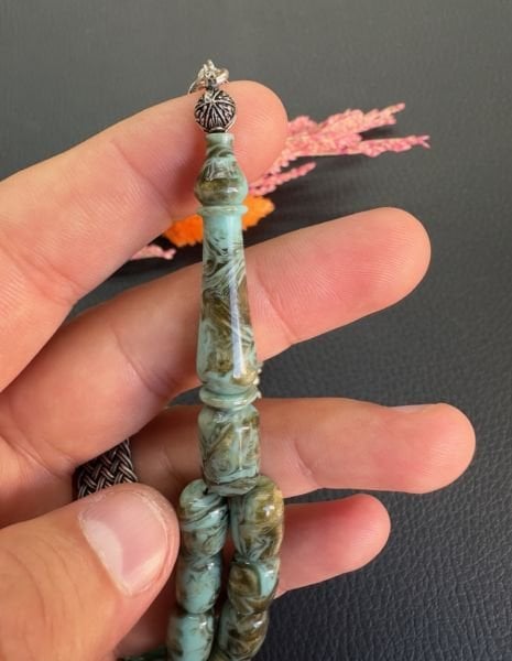 Kapsül  Model Arizona Firuze Taşı Doğal Taş Tesbih