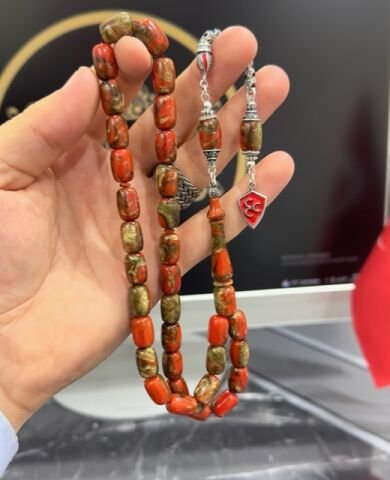 Kapsül  Model Arizona Firuze Taşı Doğal Taş Tesbih