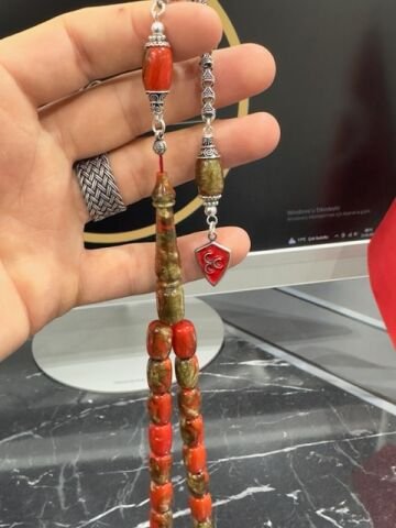 Kapsül  Model Arizona Firuze Taşı Doğal Taş Tesbih