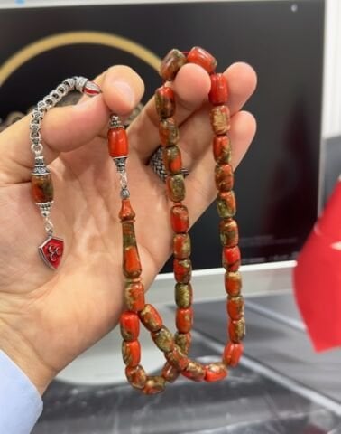 Kapsül  Model Arizona Firuze Taşı Doğal Taş Tesbih