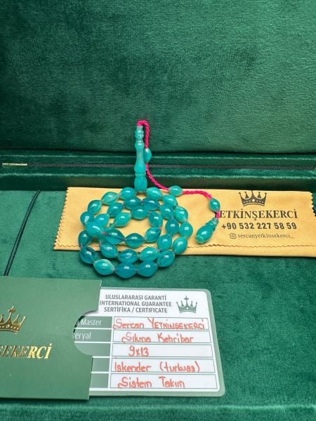 Beyzi Model Osmanlı Benzetme Sıkma Kehribar Tesbih