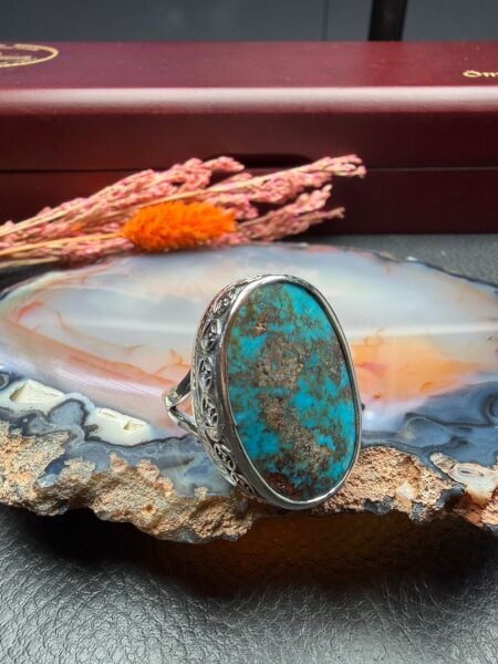 Firuze Taşlı Gümüş Yüzük