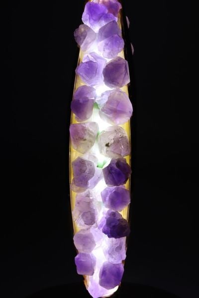 Özel tasarım Ametist Doğal Taş Lamba