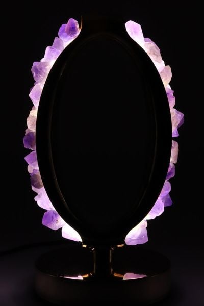 Özel tasarım Ametist Doğal Taş Lamba