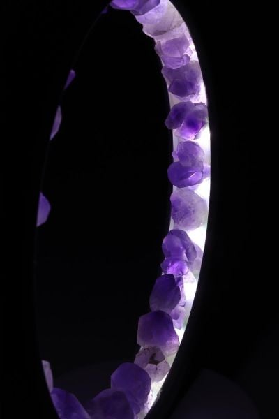 Ametist Doğal Taş Lamba Özel tasarım