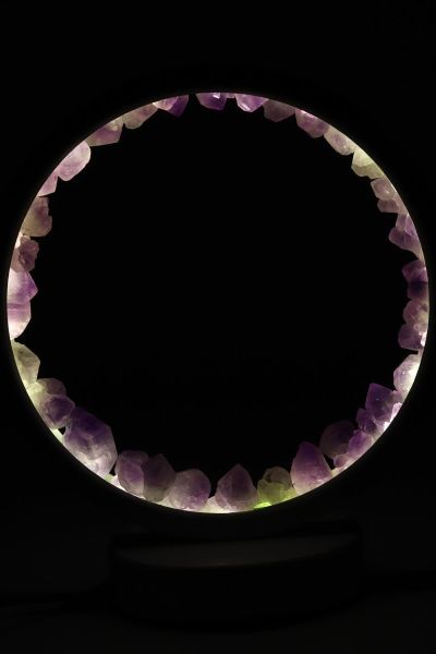 Ametist Doğal Taş Lamba Özel tasarım