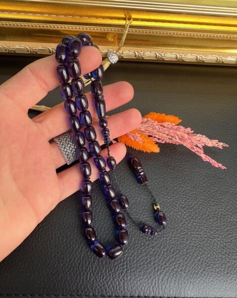 Kapsül Model Parlement Mavi Ateş Kehribar Tesbih