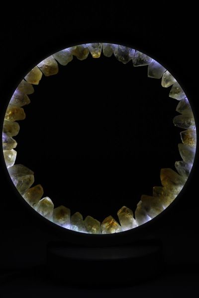 Kristal Kuvars Doğal Taş Lamba Özel tasarım