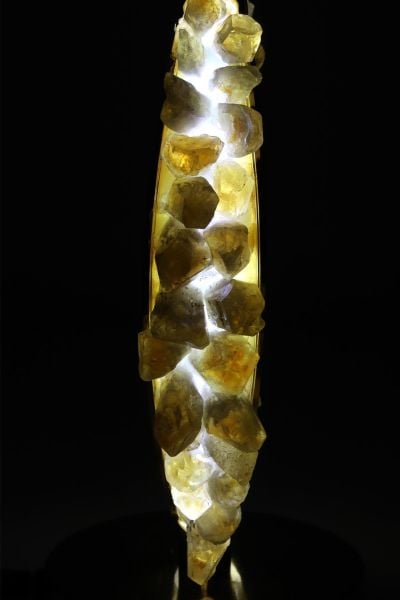 Özel tasarım Sitrin Doğal Taş Lamba