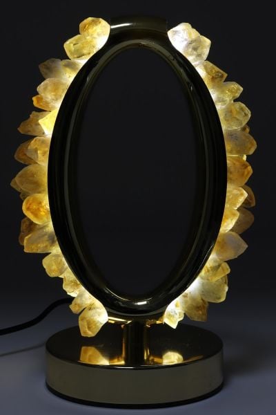 Özel tasarım Sitrin Doğal Taş Lamba