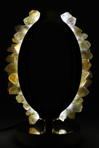 Özel tasarım Sitrin Doğal Taş Lamba