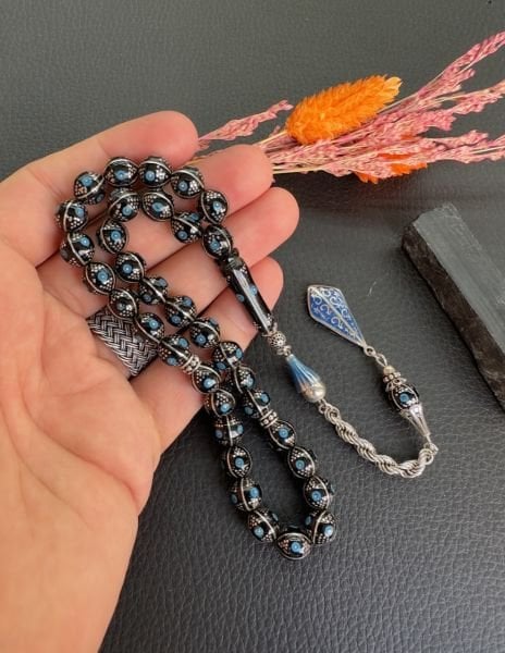 Küre Model Firuze İşlemeli Erzurum OltutaşıTesbih