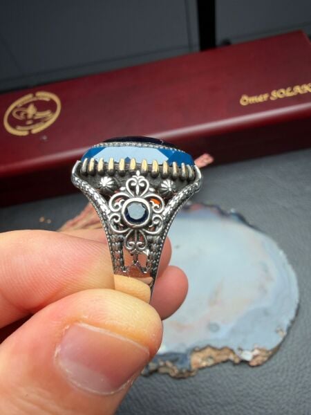 Zirkon Taşlı Gümüş Yüzük