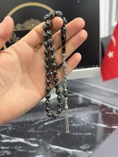 Beyzi Model  Gümüİş İşlemeli Erzurum Oltu Tesbih