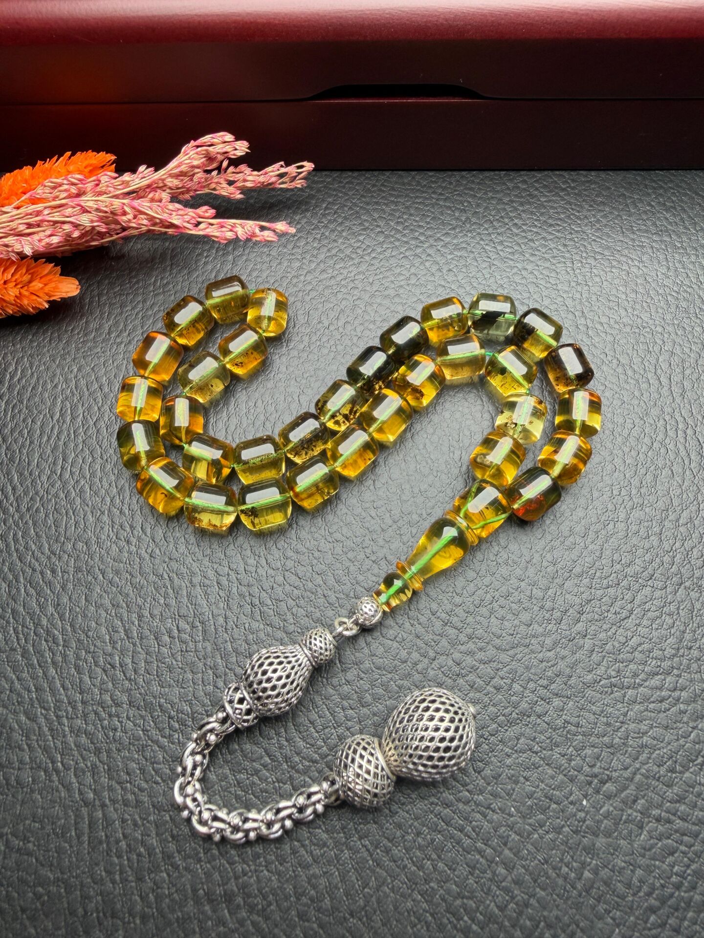 Rus Kaya Damla Kehribar Tesbih