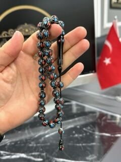 Tombul Beyzi Model  Gümüş İşlemeli Erzurum Oltu Tesbih