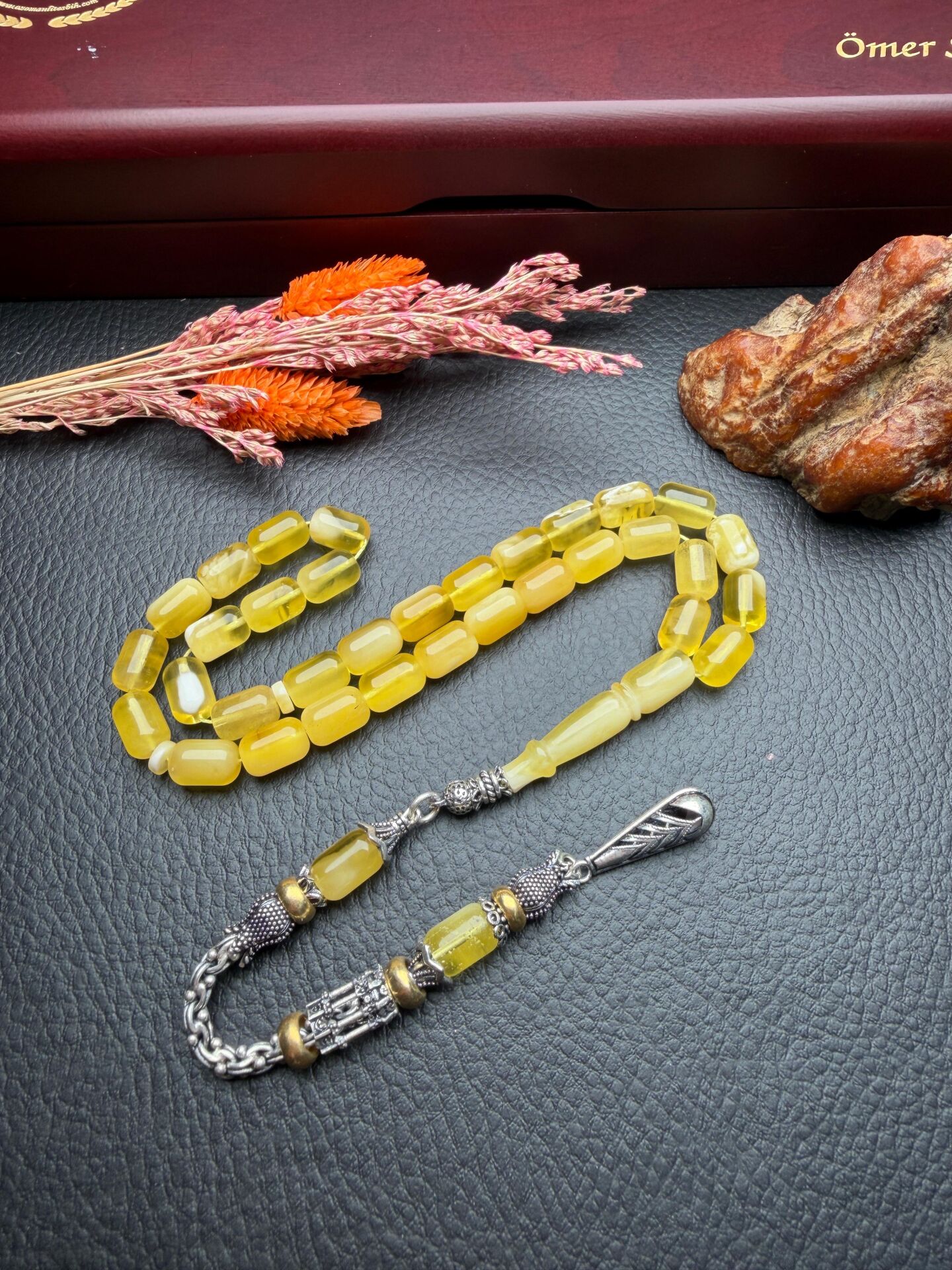 Rus Kaya Damla Kehribar Tesbih