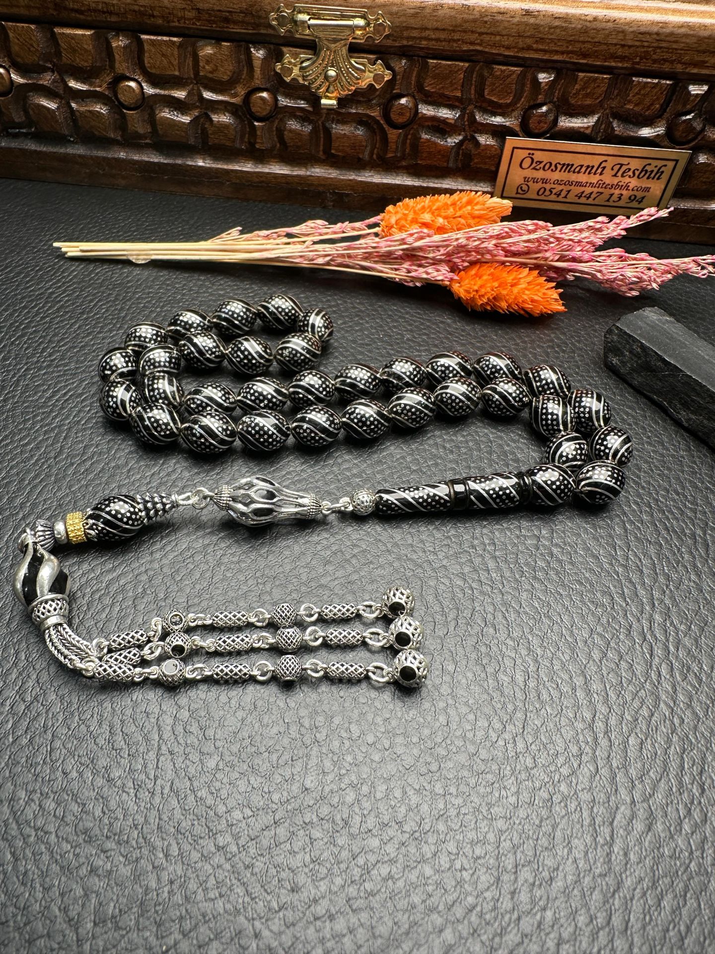 Gümüş Çakım Erzurum Oltutaşı Tesbih