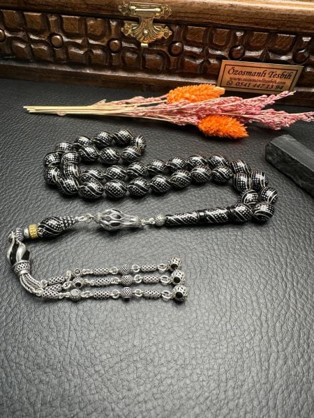 Gümüş Çakım Erzurum Oltutaşı Tesbih