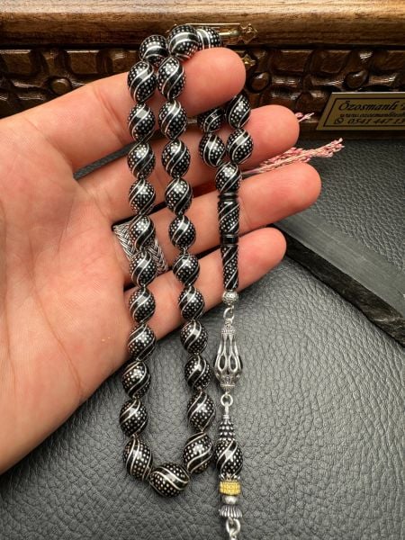 Gümüş Çakım Erzurum Oltutaşı Tesbih