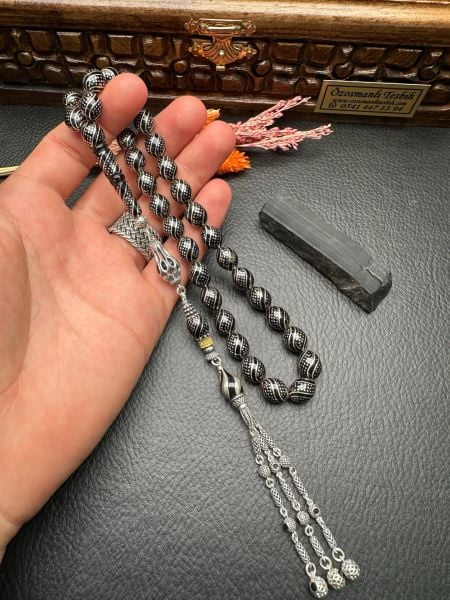 Gümüş Çakım Erzurum Oltutaşı Tesbih