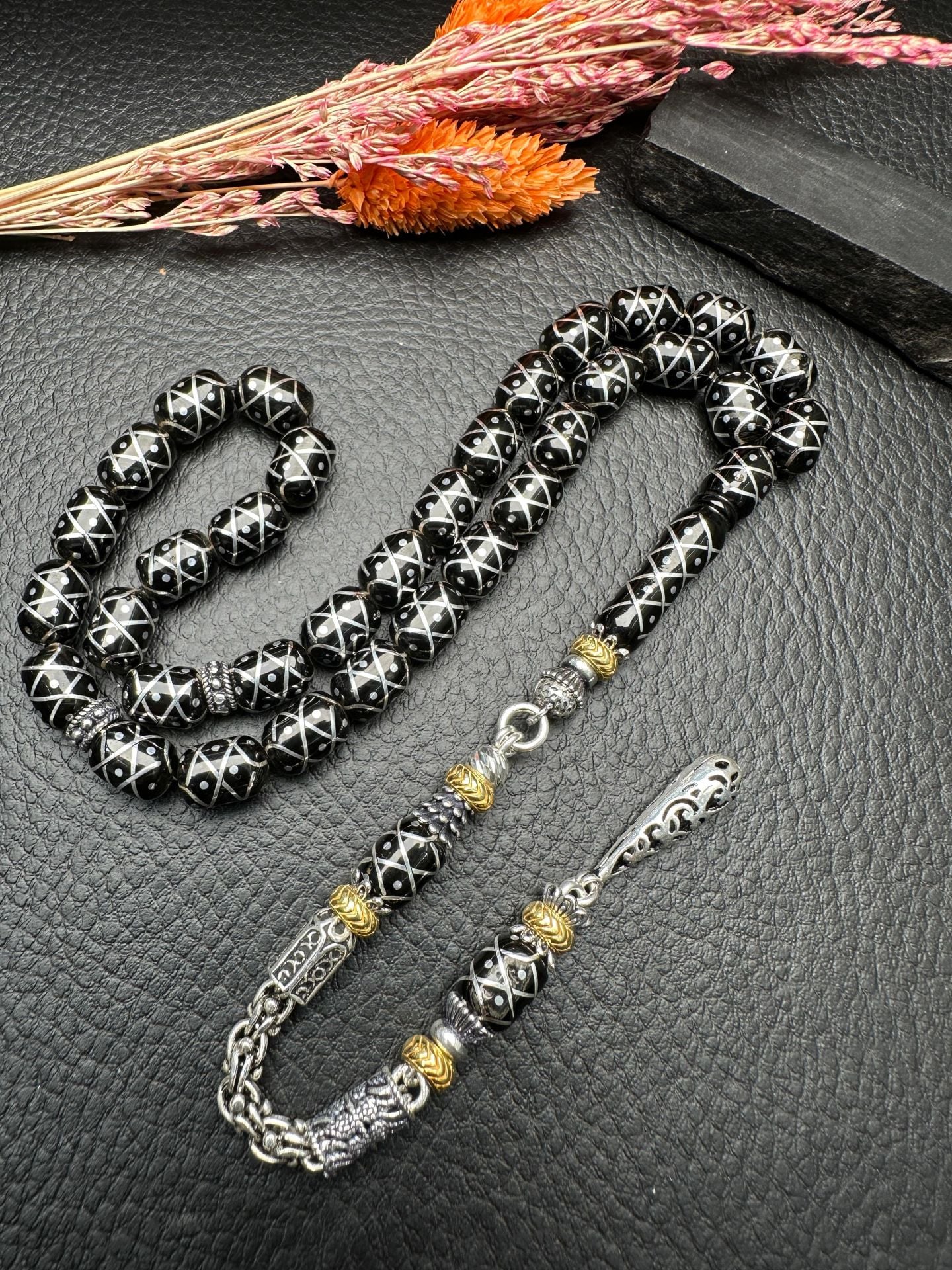 Gümüş Çakım Erzurum Oltutaşı Tesbih