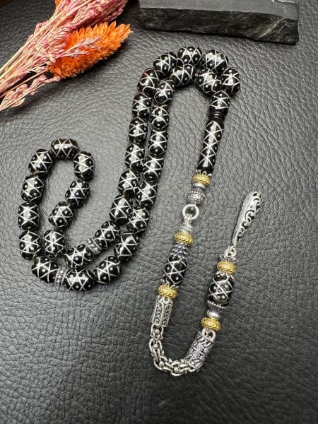 Gümüş Çakım Erzurum Oltutaşı Tesbih