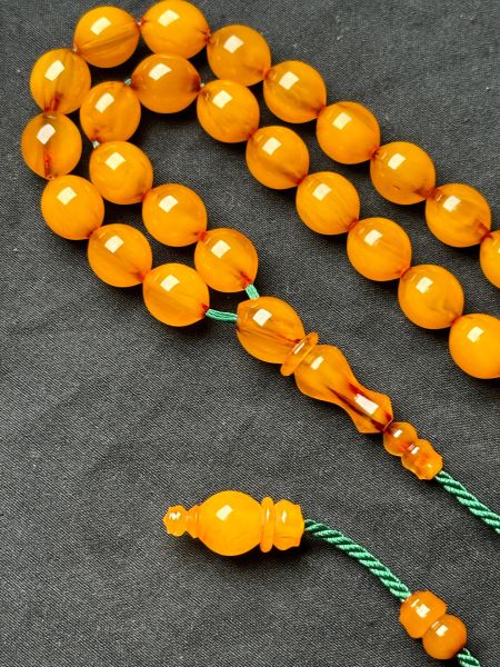 Beyzi Model Helezon Hare Osmanlı Sıkma Kehribar Tesbih