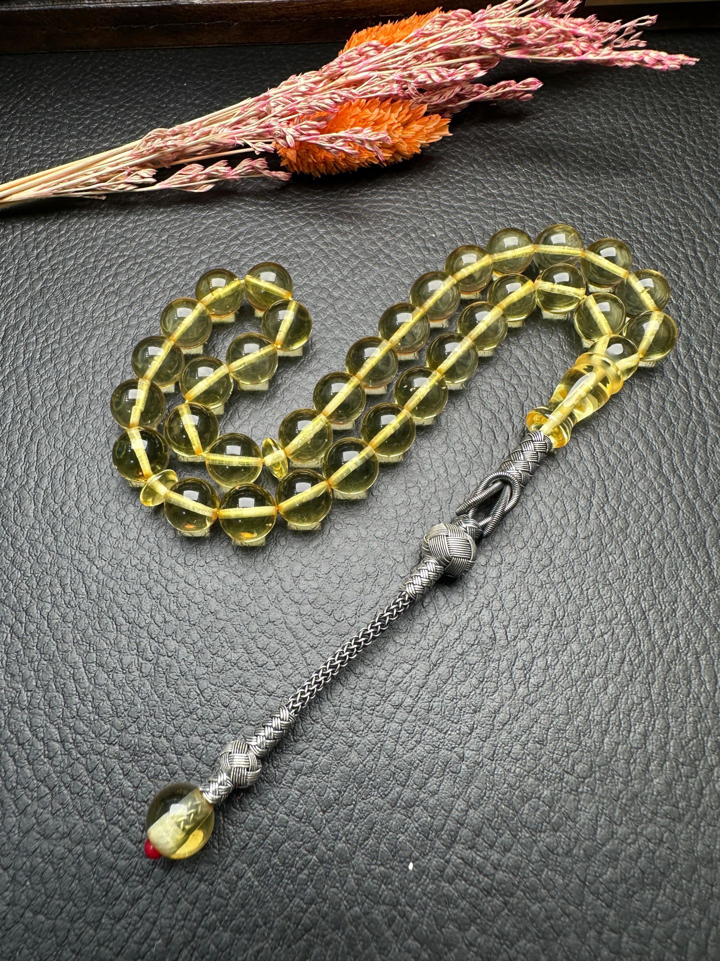 Rus Kaya Damla Kehribar Tesbih