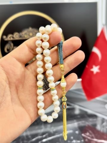 Küre Kesim İnci Taşı Doğal Taş Tesbih