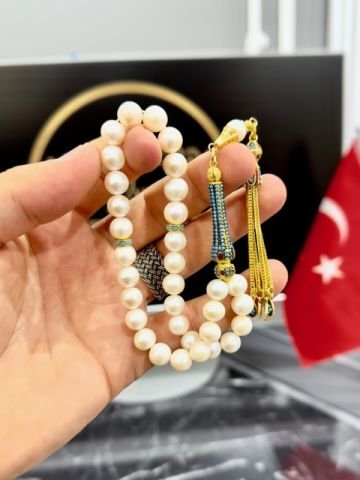 Küre Kesim İnci Taşı Doğal Taş Tesbih